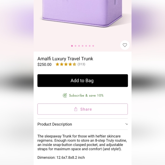 Truly Amalfi Luxury Travel Trunk New!! - Picture 6 of 6